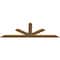 Ekena Millwork Saratoga Smooth Timber Gable Bracket, Western Red Cedar, 96"W x 32"H x 1 1/2"D x 5 1/2"F, 8/12 Pitch GBW096X32X0206SAR00SWR - alternate 3